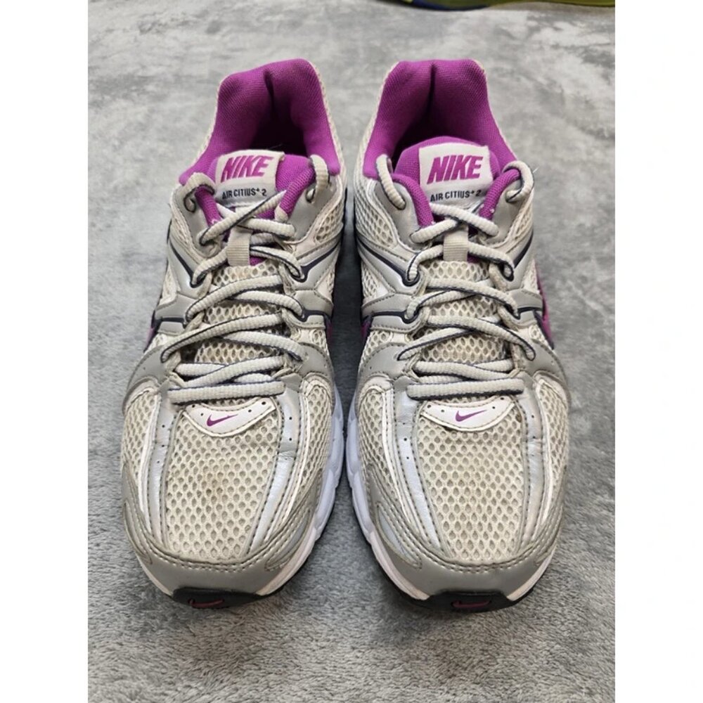 Nike Air Citius+ 2 Sneakers Womens 8‎ Running White/Gray/Purple 366421-151